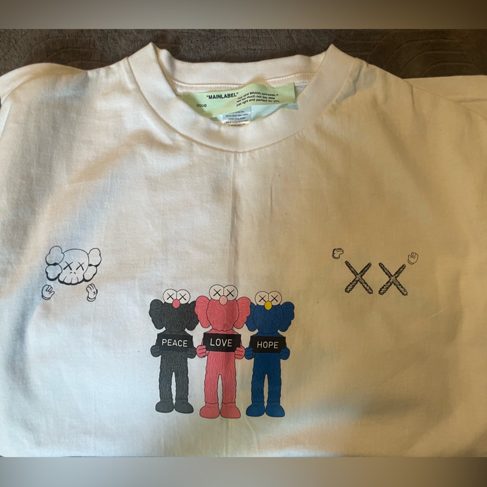 Mainlabel (Kaws) my friend white             man collection.  NYC design